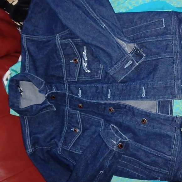 FUBU Demin Jacket, Medium,  EUC - Picture 1 of 5